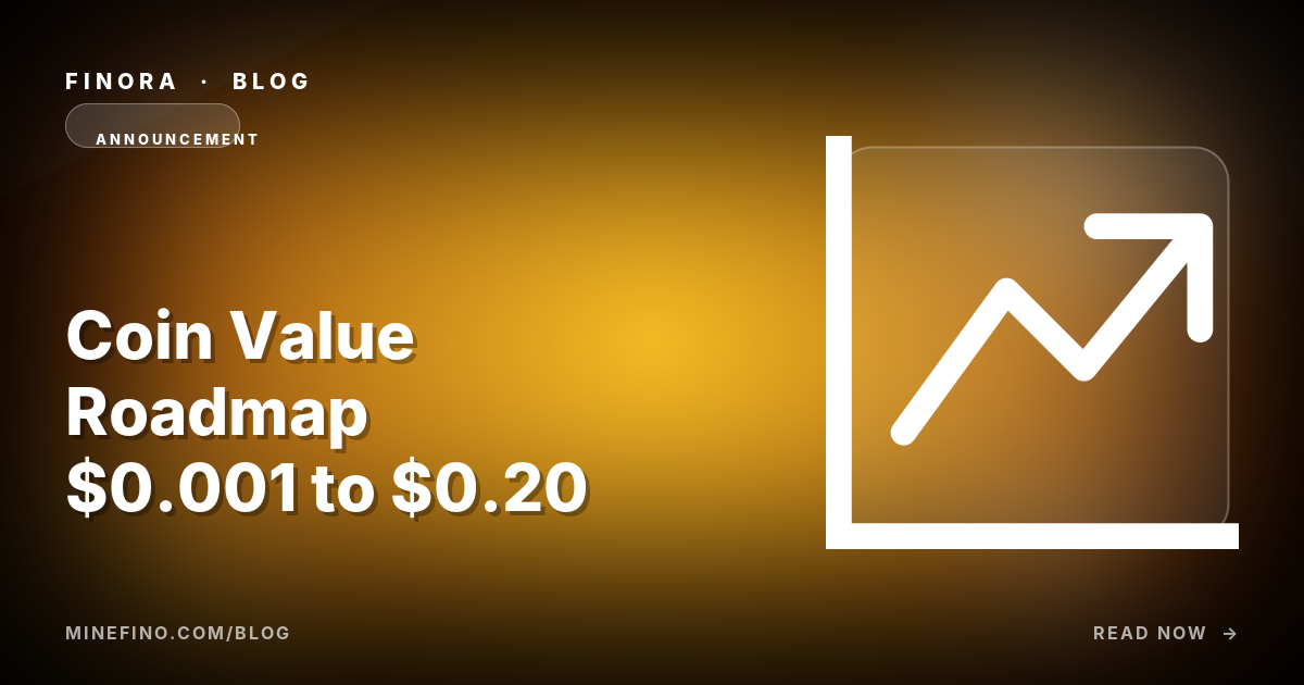 Finora Coin Value Roadmap: From $0.001 to $0.20